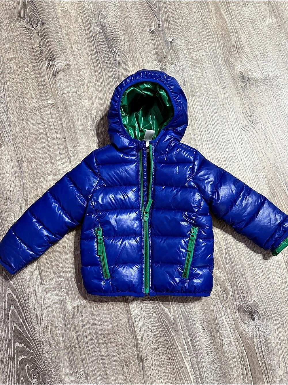 Gymboree Size 4T Blue & Green Puffer Jacket
